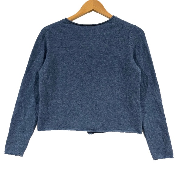 Blue Cashmere Petite Cardigan - Picture 4 of 10